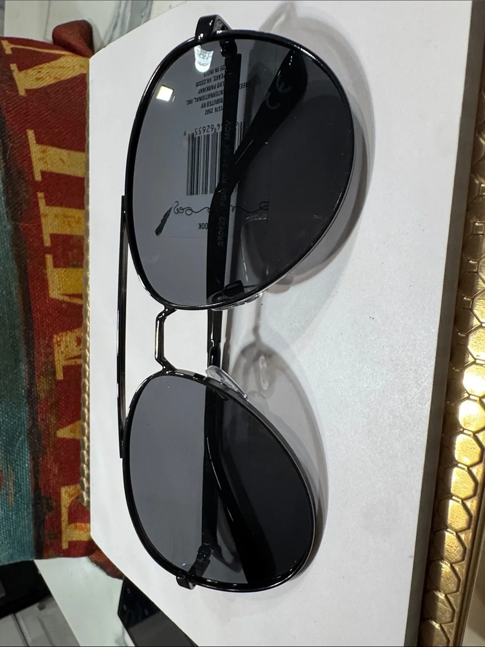 Foster Grand Classic Black Aviator Sunglasses - Unbranded